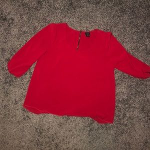 Red blouse